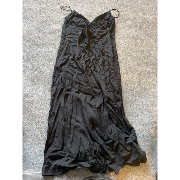 Madewell The Layton Midi Slip Dress – Black – 14 – NWT – NK419 - Picture 5 of 11